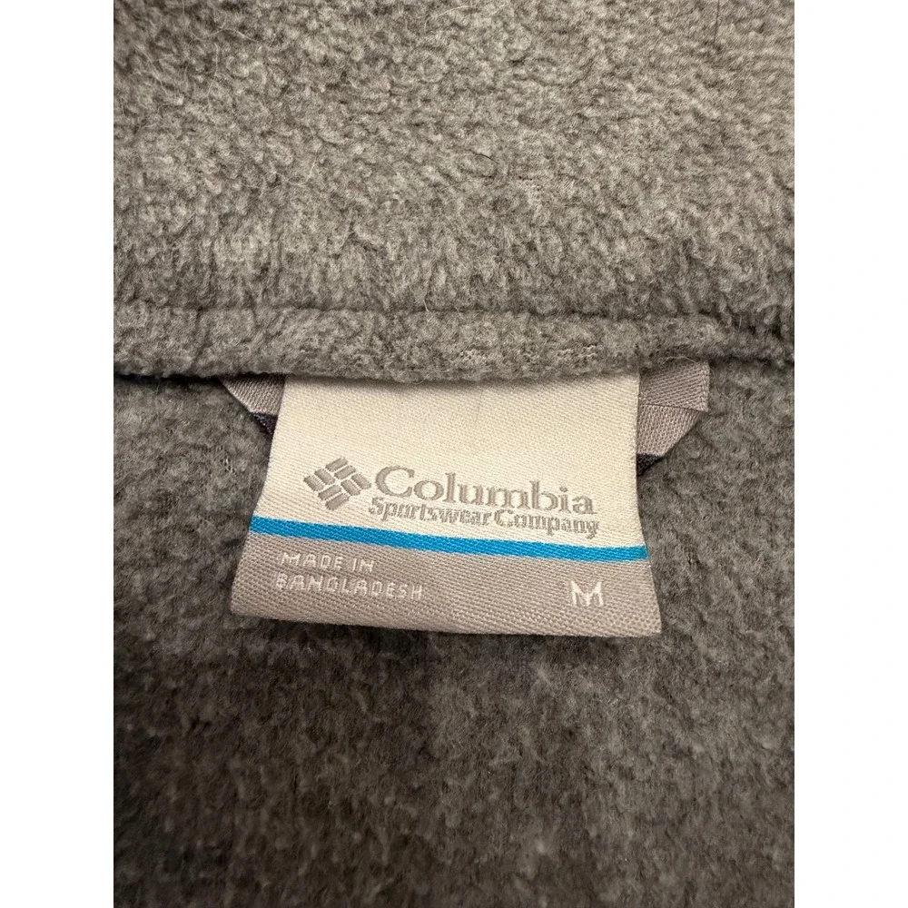 Columbia Women Fleece Full‎ Zip Jacket Light Gray Size M - Picture 5 of 6
